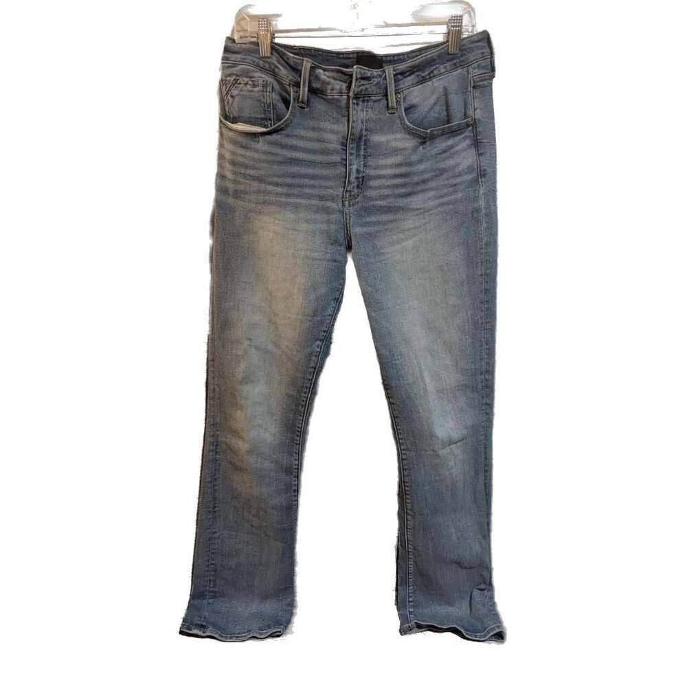 Buckle Black Men's Light Wash Stretch Straight Leg Jeans 32x34